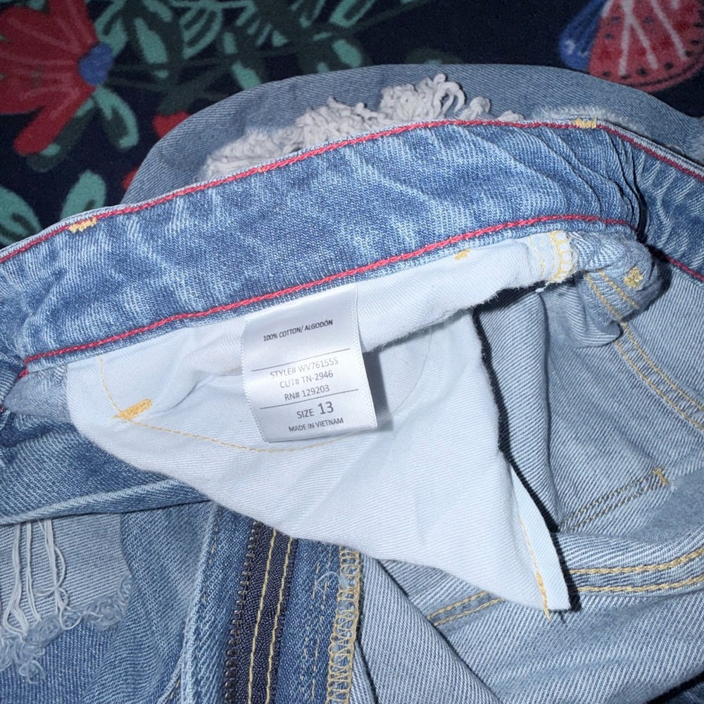 Distressed Blue Women's Jeans - Picture 6 of 6